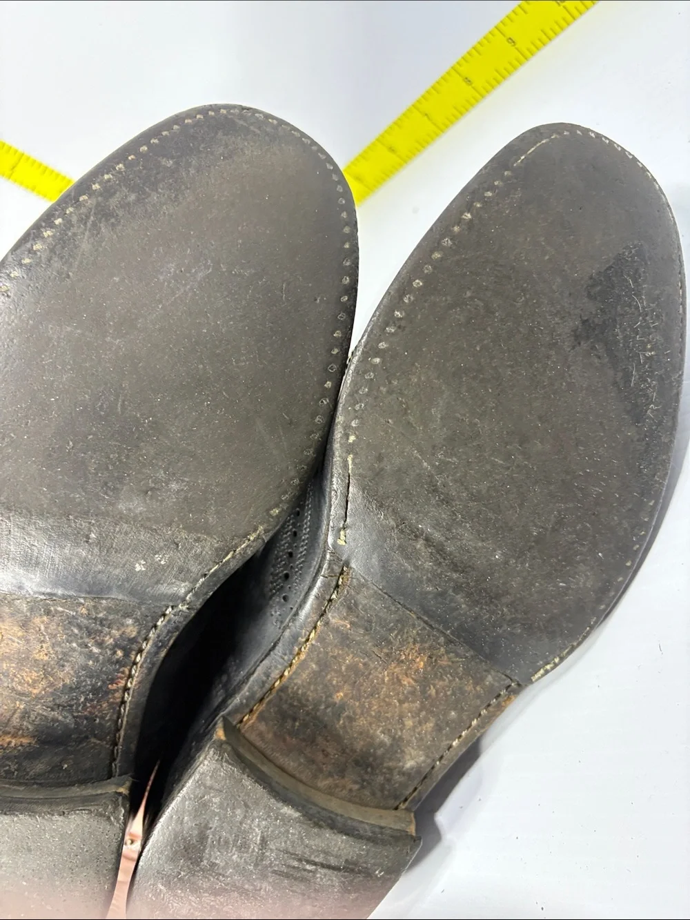 Vintage‎ Florsheim s 7.5d Men's Black Leather Wingtip Dress Shoes. Box 26